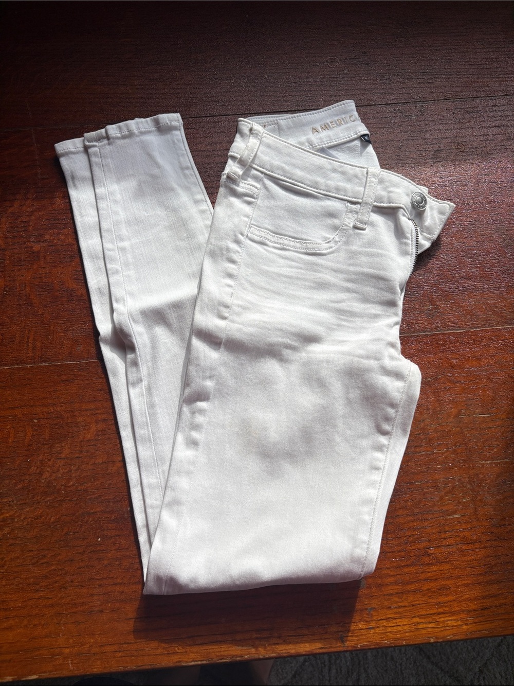 American Eagle Outfitters White Skinny Jeans - Clean White Denim